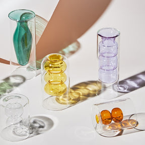 Nordic creative colored glass vase