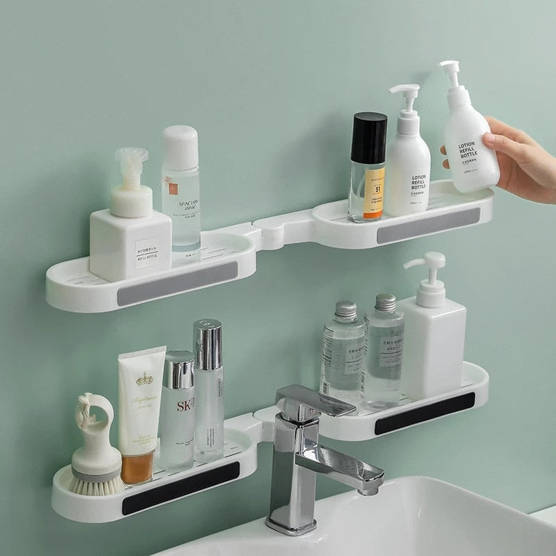 Rotatable Bathroom Corner Shelf