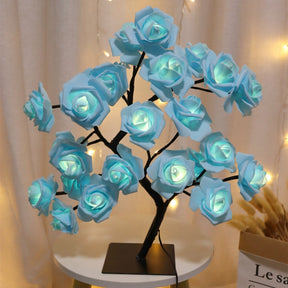 LED Table Lamp Rose Flower Tree