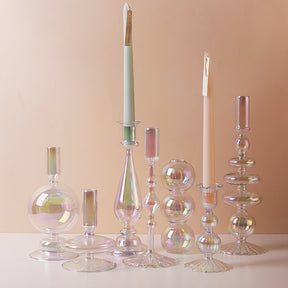 Iridescent Candle Holders