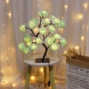 LED Table Lamp Rose Flower Tree