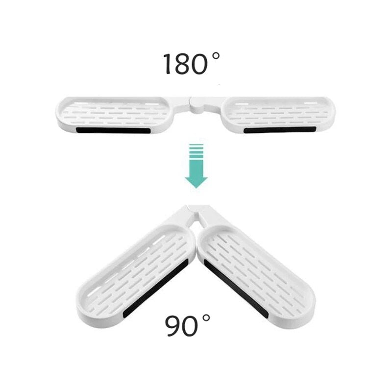 Rotatable Bathroom Corner Shelf