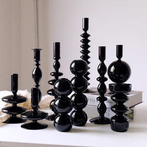 Black Candle Holders Vintage