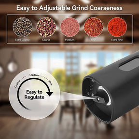 Electric Automatic Salt and Pepper Grinder Set