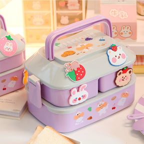 Kawaii Portable Lunch Box For Girls School