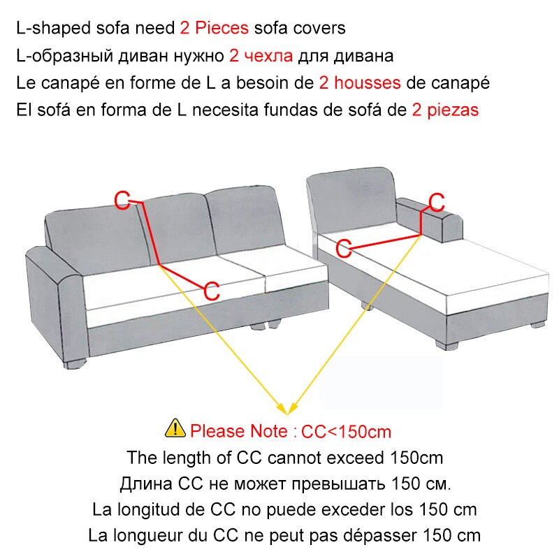 Delicacy Jacquard Fabric Sofa Cover For Living Room L Shape Corner Sofa Slipcover Stretch 1/2/3/4 Seater Armchair Cover For Home