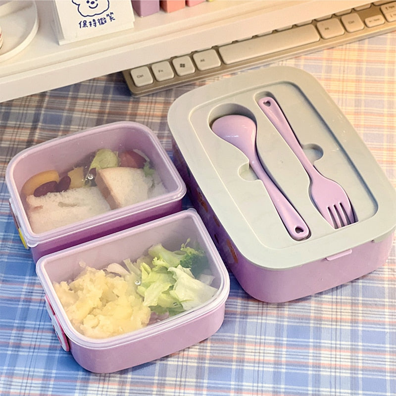 Kawaii Portable Lunch Box For Girls School