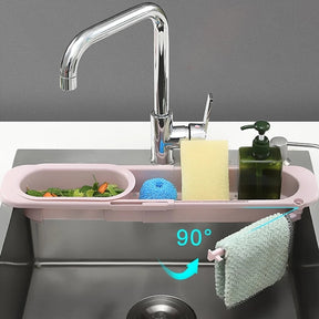 Kitchen Sinks Organizer Telescopic Sink Rack